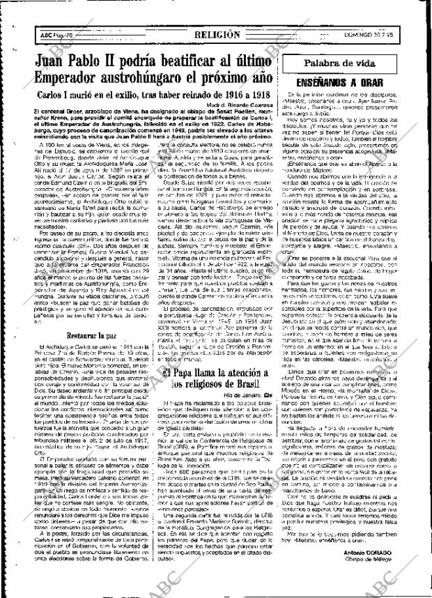 ABC MADRID 30-07-1995 página 70