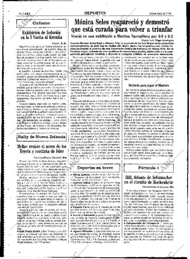 ABC MADRID 30-07-1995 página 76