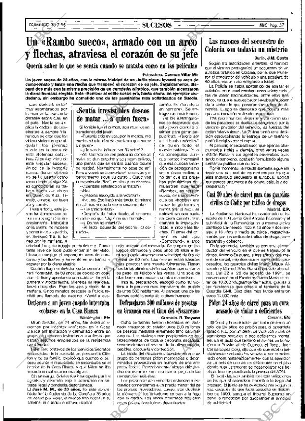 ABC SEVILLA 30-07-1995 página 57