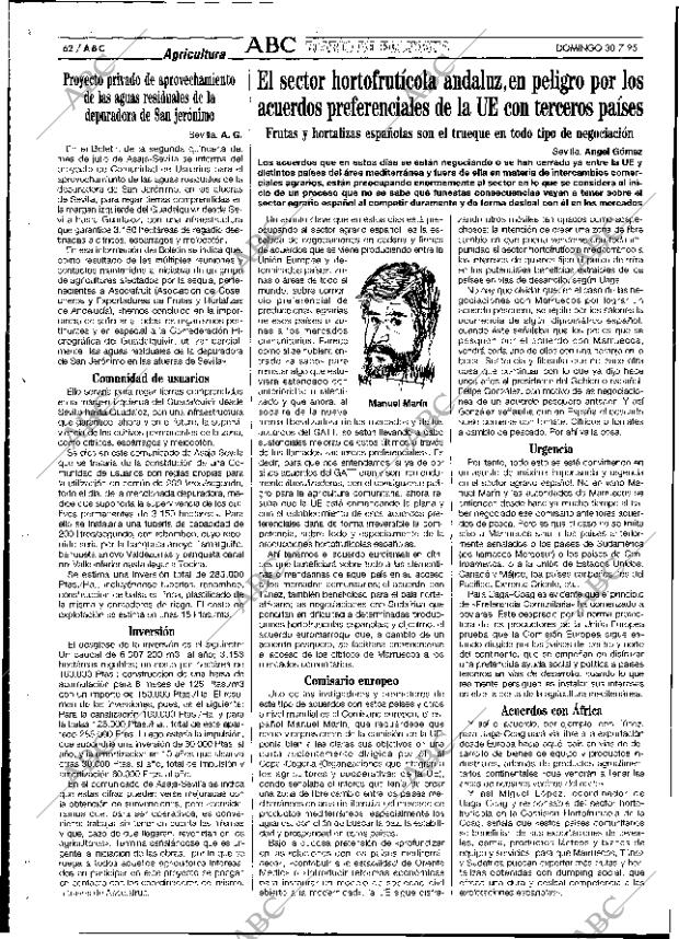 ABC SEVILLA 30-07-1995 página 62