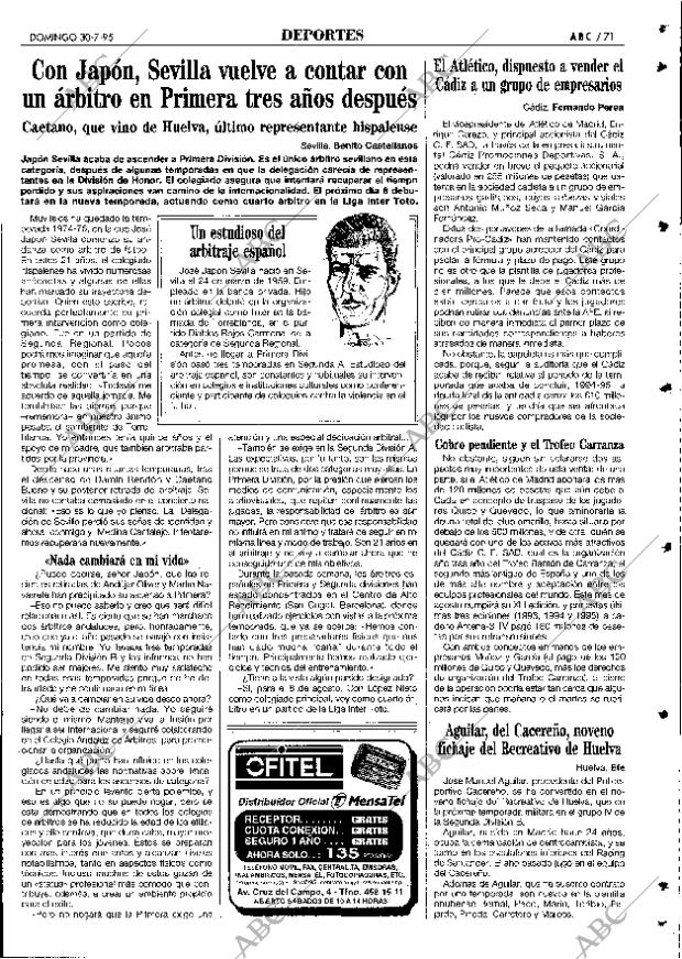 ABC SEVILLA 30-07-1995 página 71