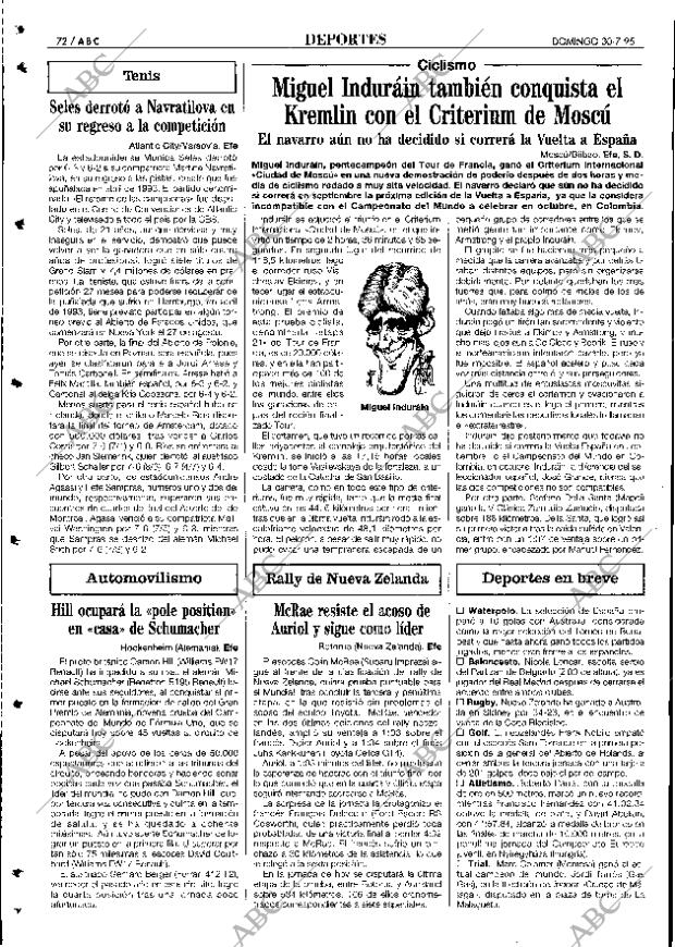 ABC SEVILLA 30-07-1995 página 72