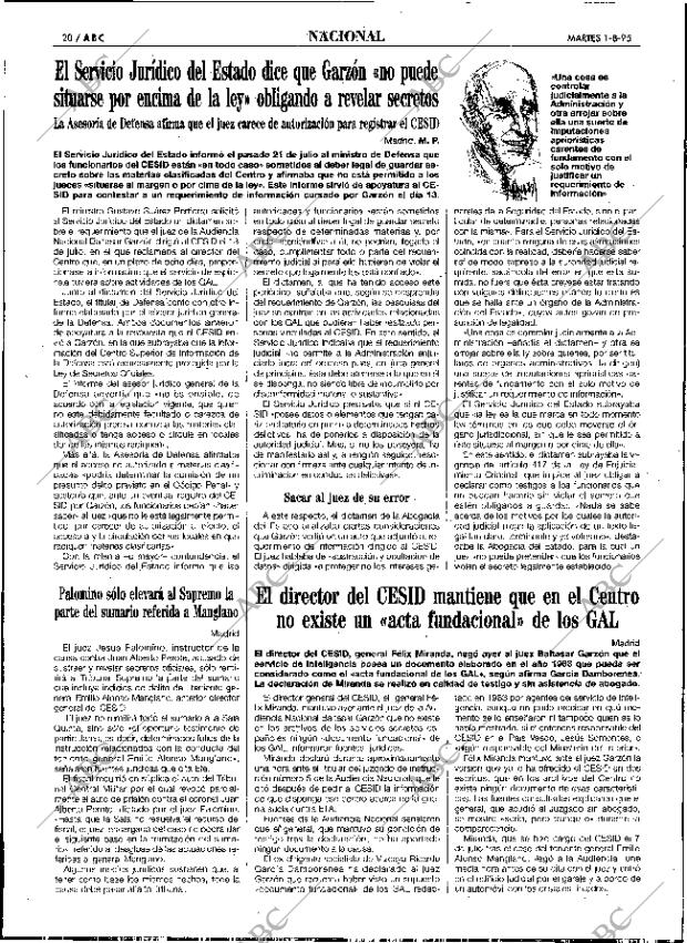 ABC SEVILLA 01-08-1995 página 20
