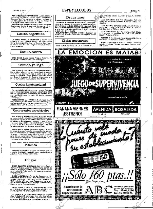 ABC SEVILLA 03-08-1995 página 77