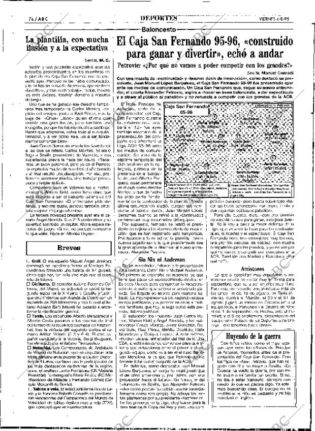 ABC SEVILLA 04-08-1995 página 74