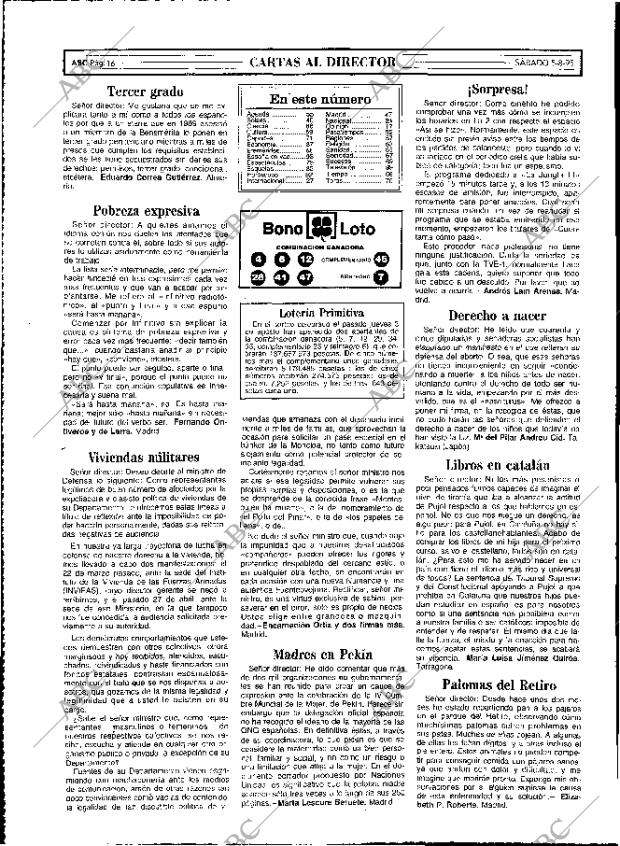 ABC MADRID 05-08-1995 página 16