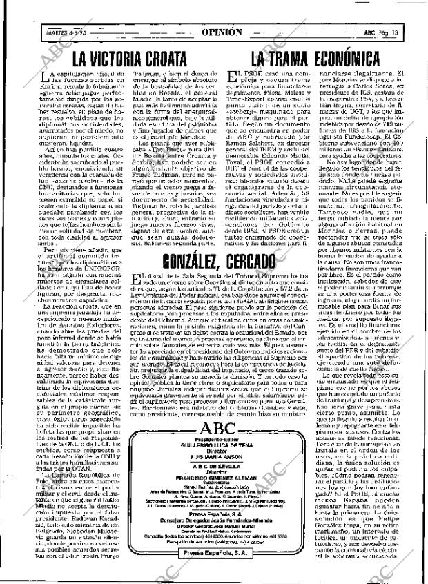 ABC SEVILLA 08-08-1995 página 13
