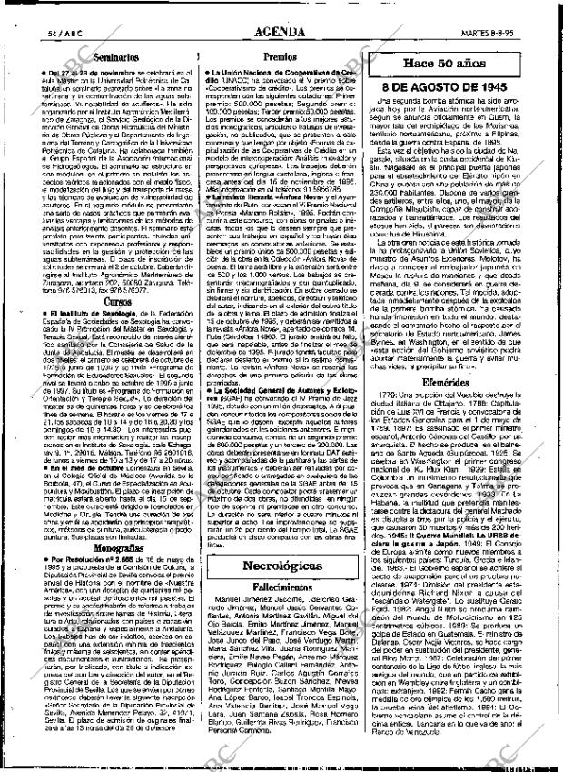 ABC SEVILLA 08-08-1995 página 54