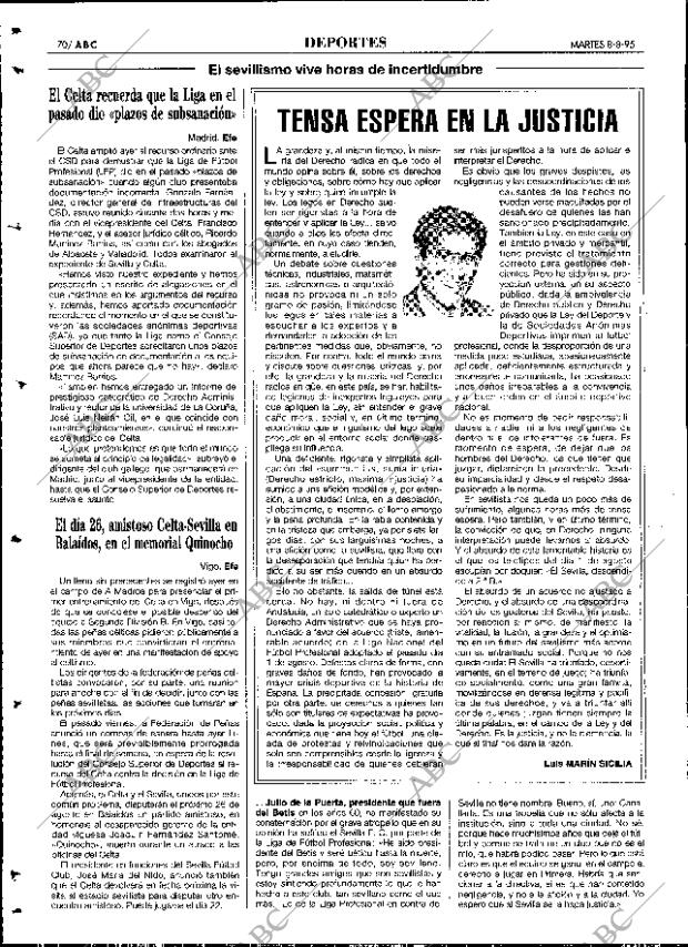 ABC SEVILLA 08-08-1995 página 70