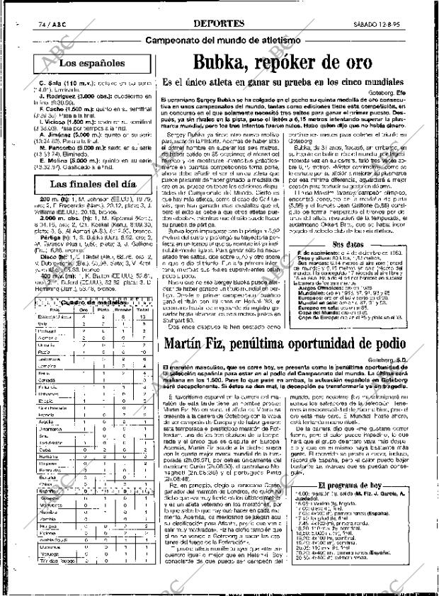 ABC SEVILLA 12-08-1995 página 74