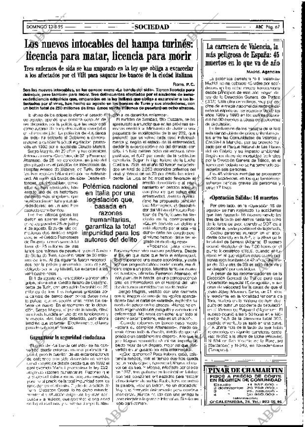 ABC MADRID 13-08-1995 página 67