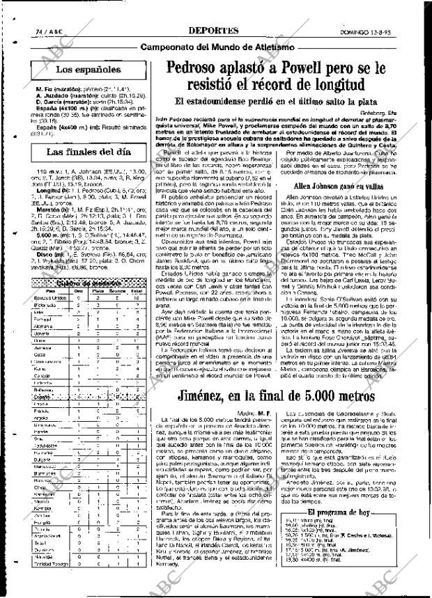 ABC MADRID 13-08-1995 página 74