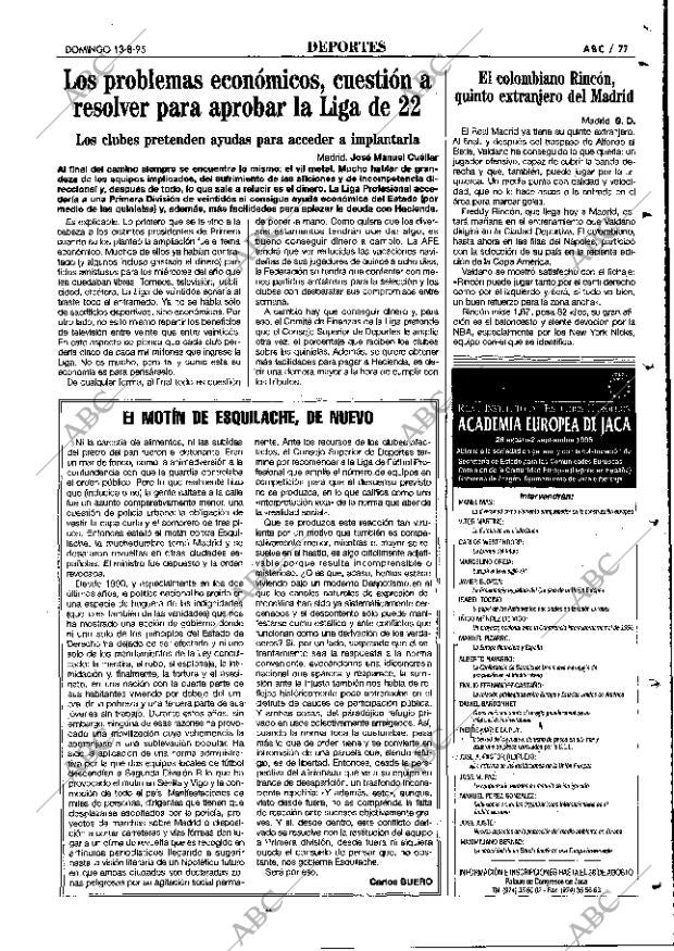 ABC MADRID 13-08-1995 página 77