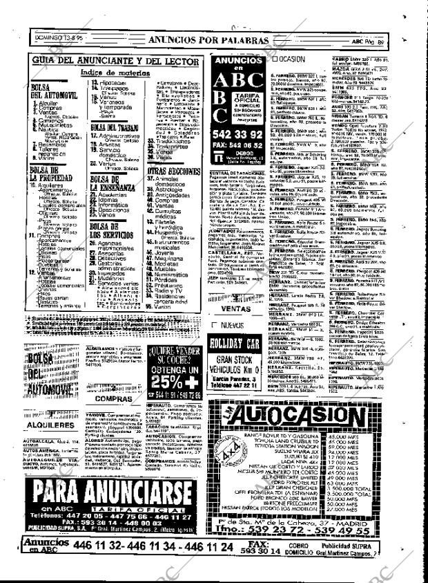 ABC MADRID 13-08-1995 página 89