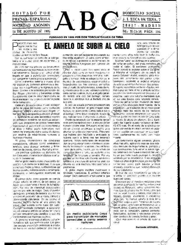 ABC MADRID 14-08-1995 página 3