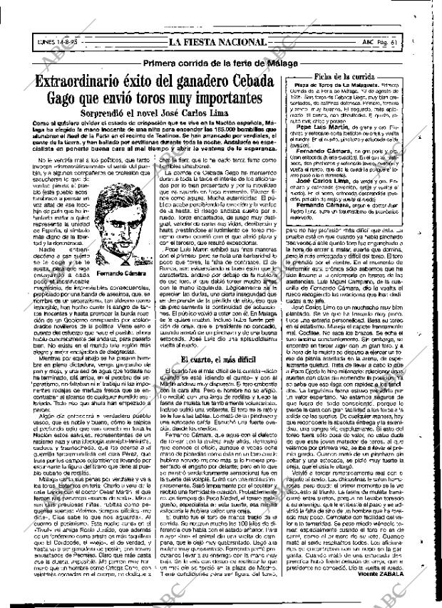 ABC MADRID 14-08-1995 página 61