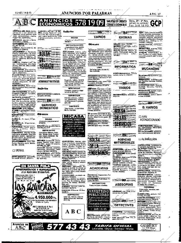 ABC MADRID 14-08-1995 página 87