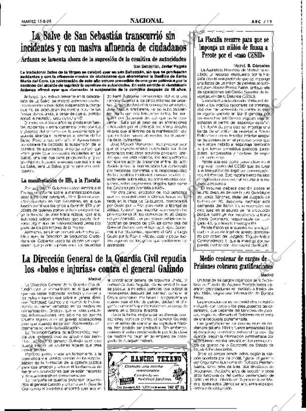 ABC MADRID 15-08-1995 página 19