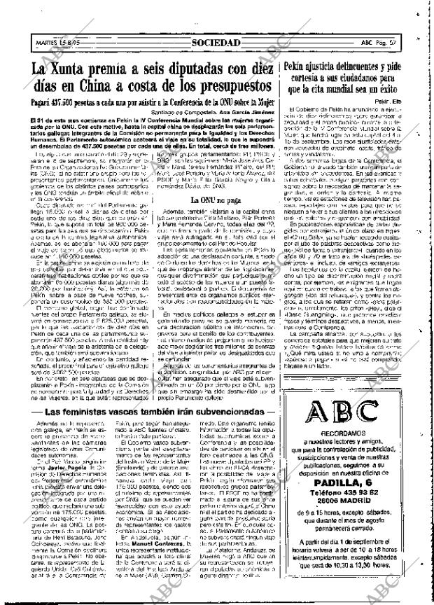 ABC MADRID 15-08-1995 página 57