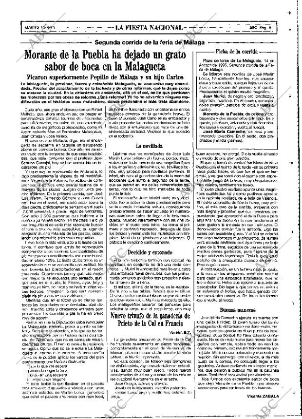 ABC MADRID 15-08-1995 página 61