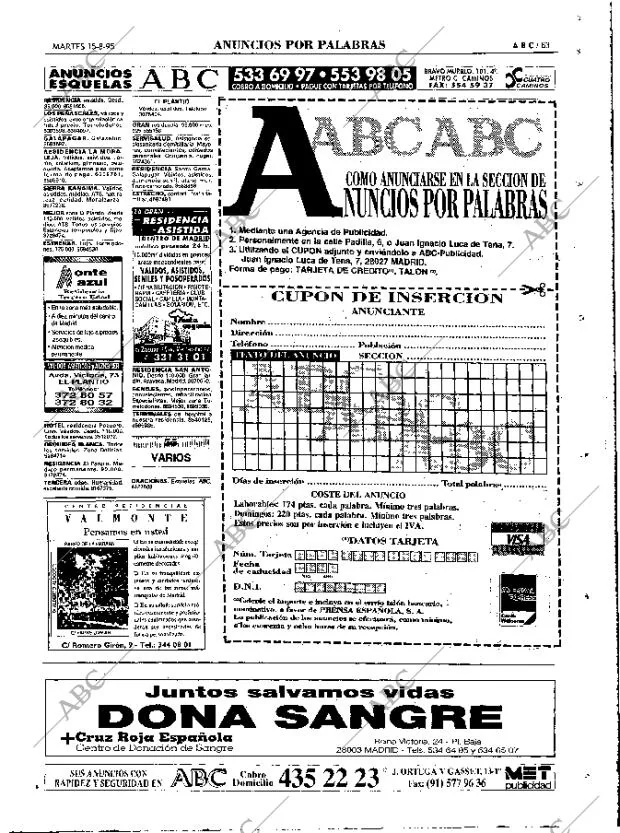 ABC MADRID 15-08-1995 página 83