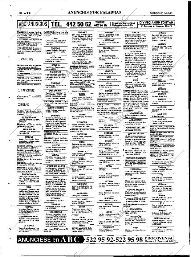 ABC MADRID 16-08-1995 página 88