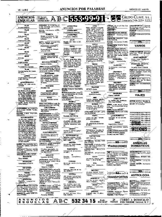ABC MADRID 16-08-1995 página 90
