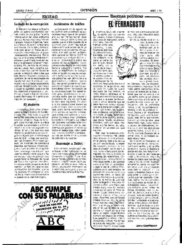 ABC MADRID 17-08-1995 página 19