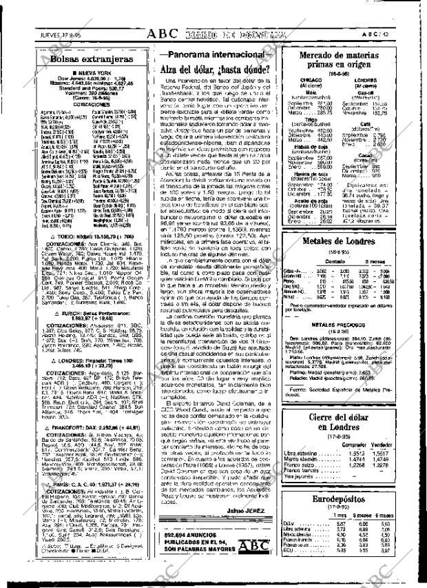 ABC MADRID 17-08-1995 página 43