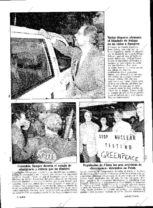 ABC MADRID 17-08-1995 página 6