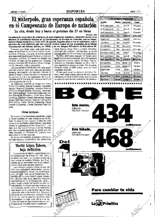 ABC MADRID 17-08-1995 página 71