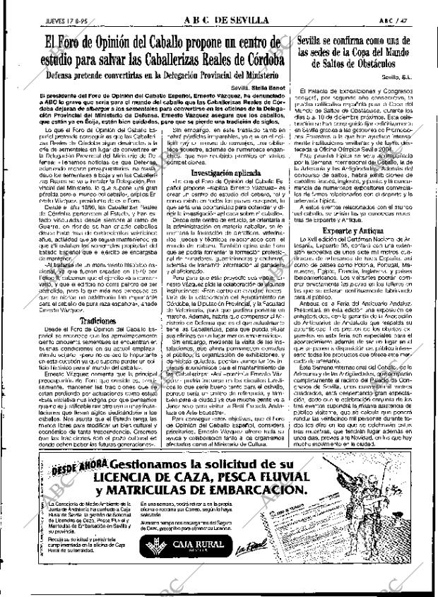 ABC SEVILLA 17-08-1995 página 47