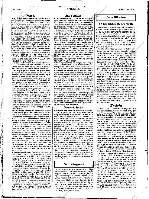 ABC SEVILLA 17-08-1995 página 54