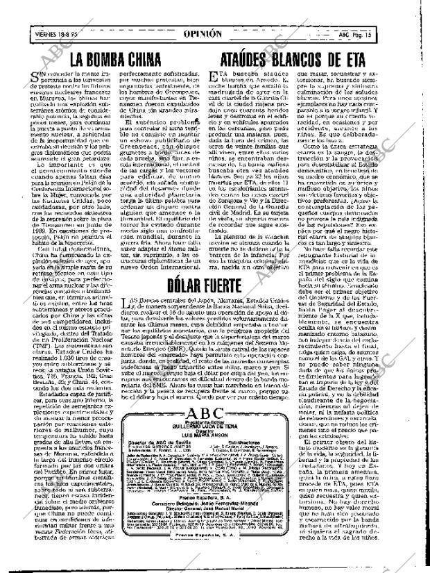 ABC MADRID 18-08-1995 página 15