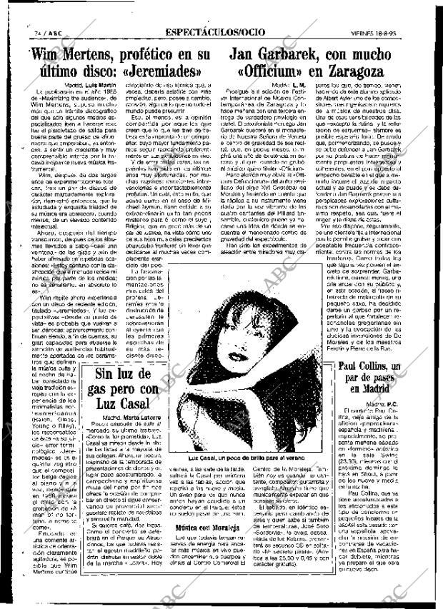 ABC MADRID 18-08-1995 página 74