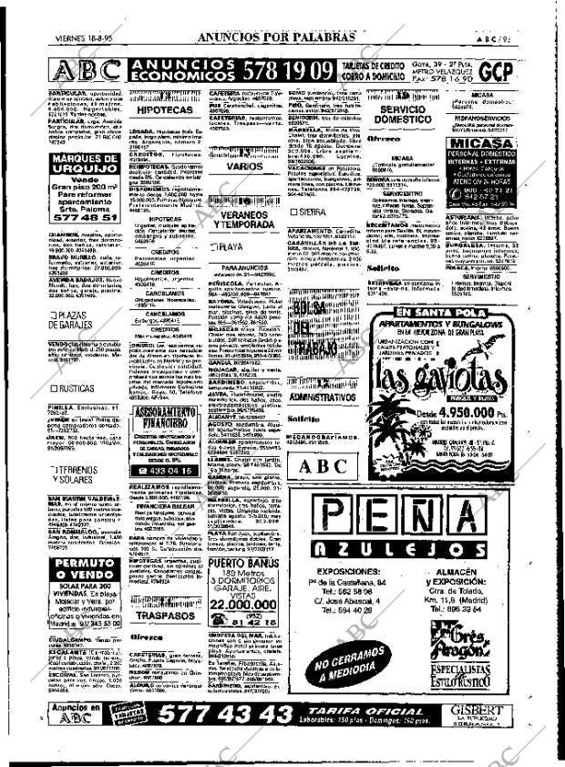 ABC MADRID 18-08-1995 página 93