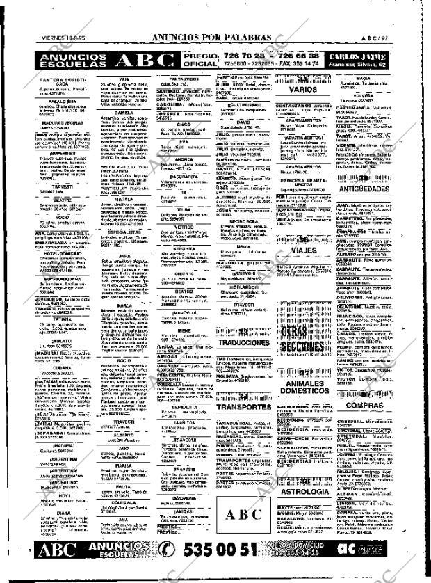 ABC MADRID 18-08-1995 página 97