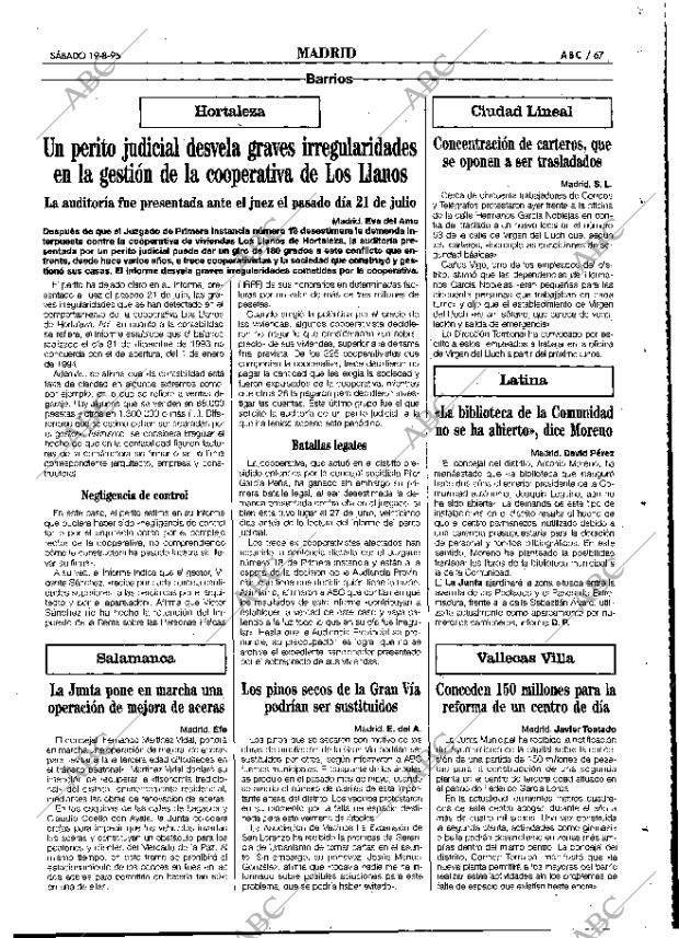 ABC MADRID 19-08-1995 página 67