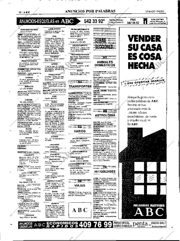 ABC MADRID 19-08-1995 página 90