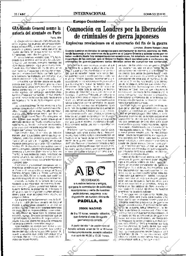 ABC MADRID 20-08-1995 página 32