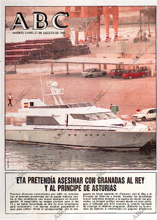 ABC MADRID 21-08-1995 página 1
