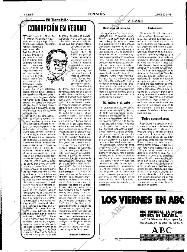 ABC MADRID 21-08-1995 página 14