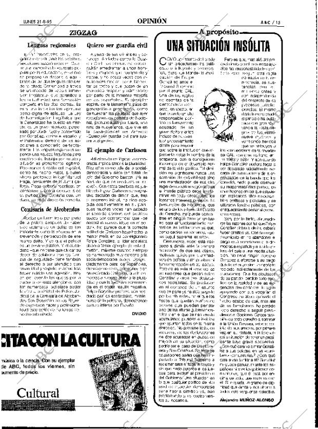 ABC MADRID 21-08-1995 página 15