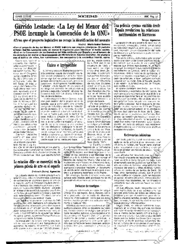 ABC MADRID 21-08-1995 página 57