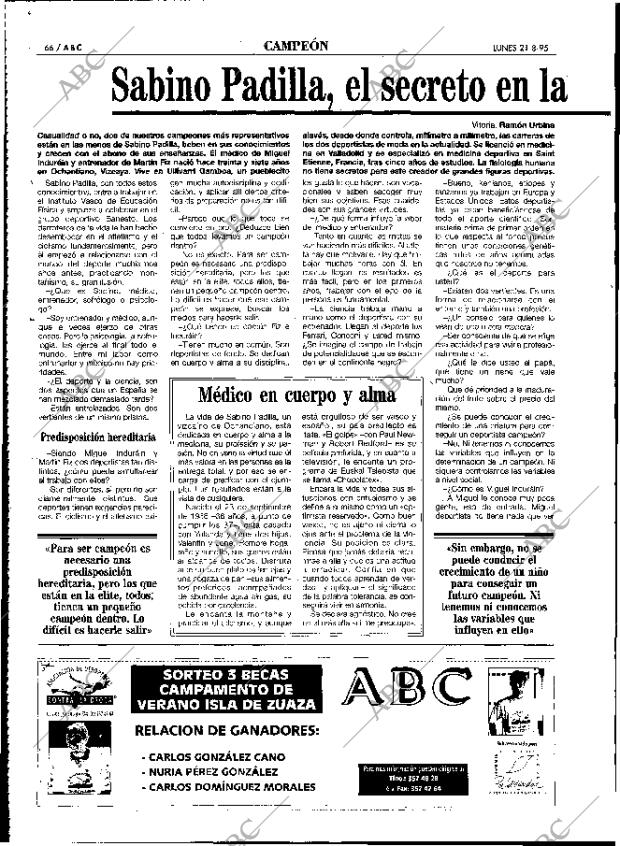 ABC MADRID 21-08-1995 página 66