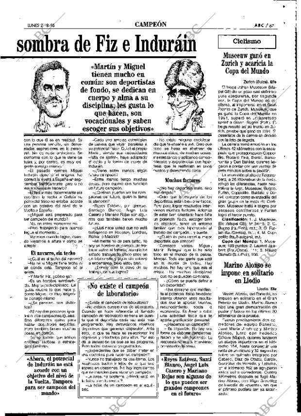 ABC MADRID 21-08-1995 página 67