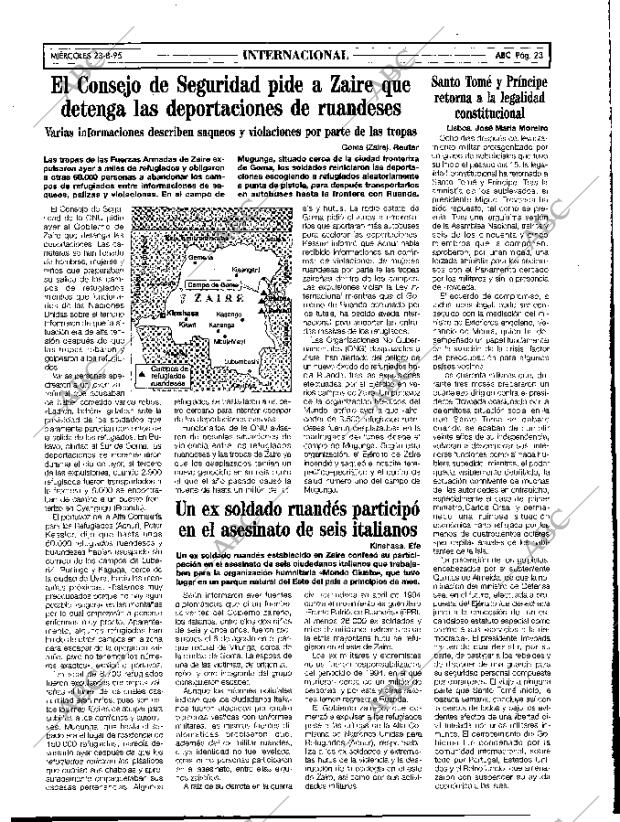 ABC MADRID 23-08-1995 página 23