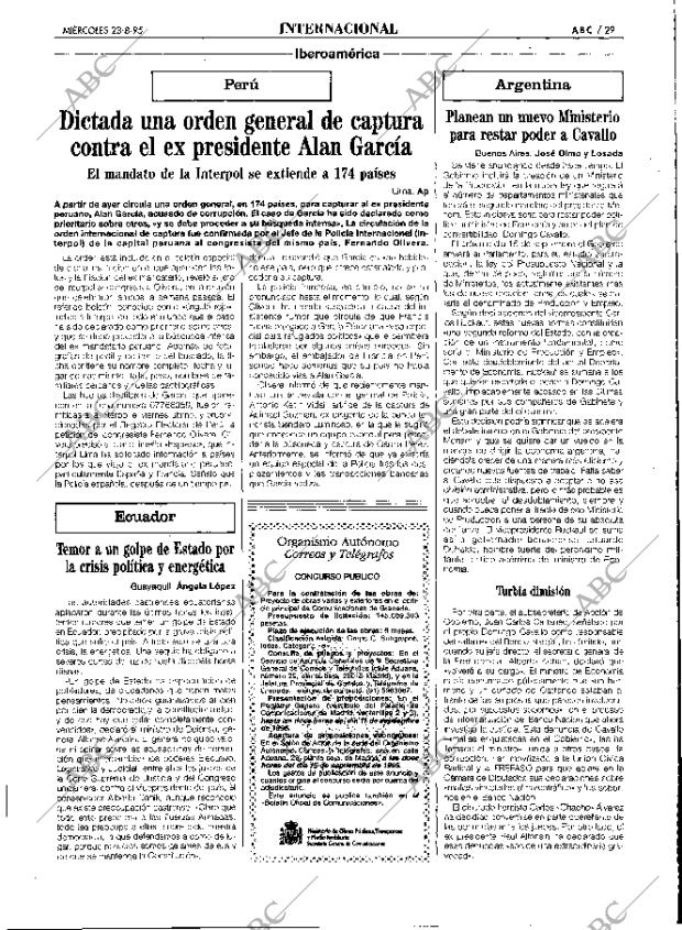 ABC MADRID 23-08-1995 página 29