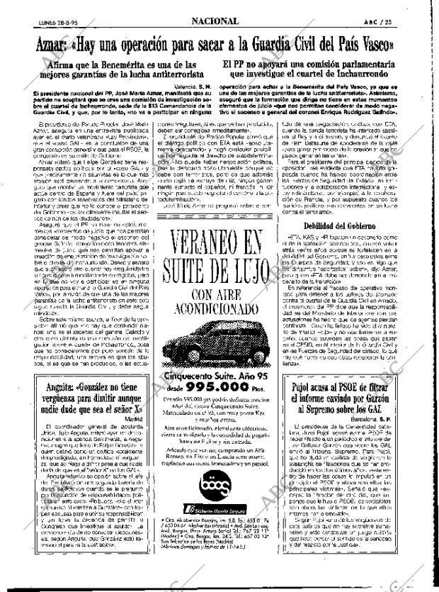 ABC MADRID 28-08-1995 página 23