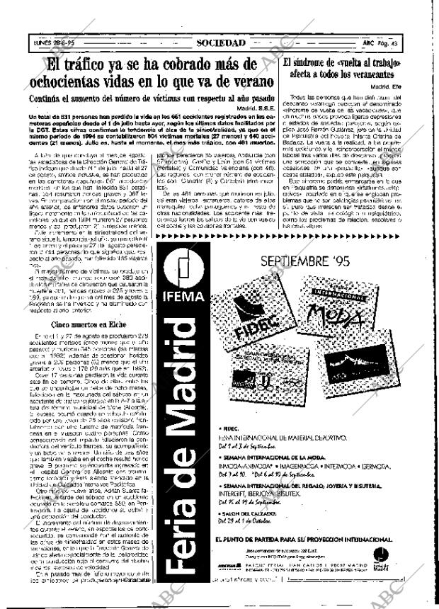 ABC MADRID 28-08-1995 página 43